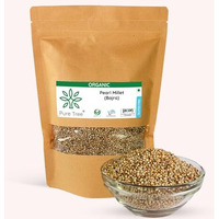 Pure Tree Certified Organic Bajra Millet | 1.8 Kg / 1800 G | Pearl Millet | Bajri/Sajje/Kambu/Pindi/Sajjalu | Gluten-Free | Rich In Antioxidants And Fiber | Millets Whole Grains
