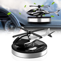 Tusmad Car Air Freshener, Helicopter Solar Energy Rotating Aromatherapy Aviation Al Alloy Diffuser, Interior Decoration Accessories Diffuser Air Freshener Solor Multicolor, Oil