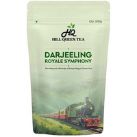 Hill Queen Tea | Authentic Darjeeling Whole Leaf Chai | Premium Second Flush Ctc Tea | Darjeeling Royale Symphony | Premium Small Batch Blended Wellness Chai With Muscatel Flavor | 200G Pack