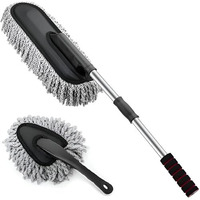 Microfiber Car Dusters With Long-Handled Car Cleaning Dust For The Exterior And Inside Of Cars, Motorcycles, And Car Cleaning Kits ((2 Pcs) Car Duster)