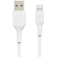 Belkin Apple Certified Lightning To Usb A And Sync Cable For Iphone, Ipad, Air Pods, 3.3 Feet (1 Meters)  White