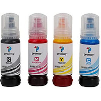 Proffisy 001 003 Ink Refill Dye Ink Bottle Compatible With Epson L3110, L3150, L4260, L4160, L3152, L3115, L3100, L3101, L3116, L3151, L3156, L1110, L5190, L4150, L14150, L6170, L6160 (4 Colors)
