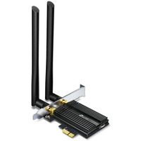 Tp-Link Archer Tx50E Ax3000 Wi-Fi 6 Bluetooth 5.2 Pcie Adapter For Pc With Heat Sink, Mu-Mimo, Ultra-Low Latency, Supports Windows 11/10(64Bit) Only, Two High-Gain Dual Band Antennas