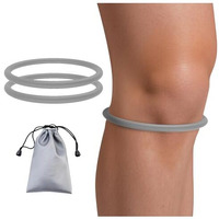 Xfopz 2 Pcs Patella Band For Knee Pain Relief With Storage Bag, Patellar Tendon Support Strap For Tennis, Running, Jumpers, Soccer, Basketball And Hiking, Breathable & Lightweight Patella Stabilizer Knee Strap Brace Support For Women And Men (Gray)