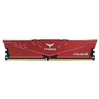 Teamgroup T-Force Vulcan Z 8Gb 3200Mhz (3200Mt/S) Cl16 Red Ddr4 Udimm Desktop Gaming Memory, Metal Heatsink, Supports Xmp 2.0, Compatible With Intel/Amd Cpu, High Performance, Low Latency Ram Module