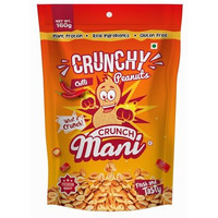 Crunchmani - Chilli Shezwan Flavoured Roasted Peanuts | Pack Of 2 (320Gm) | Fresh & Crunchy - Brand Of Mani