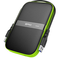 Sp Silicon Power Armor A60 2Tb Rugged External Hard Drive, Military-Grade Shockproof Water-Resistant Usb 3.0 Portable Hdd, Green