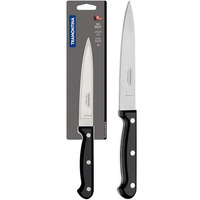 Tramontina Ultracorte Stainless Steel Utility Knife/,15Cm/5.9" | Black | Straight/Plain Edge | Antimicrobial |Polypropylene Handle |Dishwasher Safe | 5 Year Warranty* | Made In Brazil