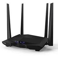 Tenda Ac10 Ac1200 Wireless Smart Dual-Band Gigabit Wifi Router, Mu-Mimo, 4 Gigabit Ports, 867Mbps/5 Ghz+ 300Mbps /2.4Ghz, Support Vpn Server, Wifi Schedule, (Black, Not A Modem)