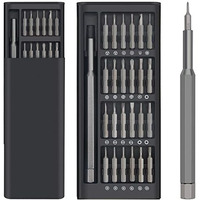 Windspeed 24 In 1 Mini Screwdriver Set With Case, Small Screwdriver Set Of Flathead And Phillips, Screwdrivers Magnetic Micro Screwdriver Kit For Electronics,Jewelers,Pc,Glasses,Watch,Phone, Black