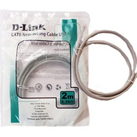 D-Link Rj45 Cat 6 Patch Cord For Modem (Grey, 2 M)