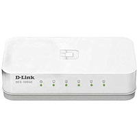 D-Link Des-1005C 5-Port 10/100 Mbps Unmanaged Switch, White
