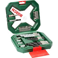 Bosch X-Line 2607010608 Cobalt Steel Classic Drill And Screwdriver Bit Set (Blue, 34-Pieces), Straight