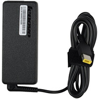 Lenovo 65W Usb Slim Tip Rectangular Pin Laptop Adapter/Charger With Power Cord For Select Models Of Lenovo Laptops (888015000, Black)