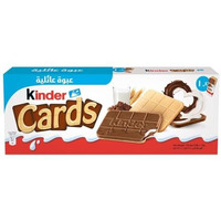 Kinder Cards Family Pack Two Layers Of Crispy Specialty With Cocoa And Milky Creams Filling10 Pieces 256G