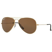 Ray-Ban Men Polarized Grey Lens Aviator Pilot Sunglasses - 0Rb3025I001/5762