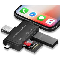 Brand Conquer Micro Sd Card Reader For Android Type C Lightning Usb, Micro Sd Card To Usb Adapter, Usb C Sd Card Reader For Camera Memory Card Reader, 7 In 1 Sd Card Reader For Pc Phone Pads