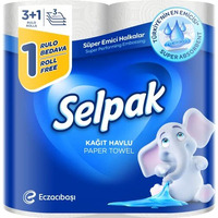 Selpak Paper Towel Tissue Kitchen Roll 3 Ply 3 +1 Roll Free On Promo Pack