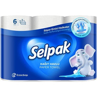 Selpak Imported Paper Towel Kitchen Roll 3Ply - 6 Rolls