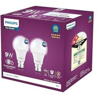 Philips 9-Watts Multipack B22 Led Cool Day White Led Bulb, Pack Of 2, (Ace Saver)