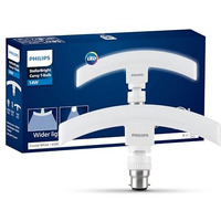 Philips 14 Watts Stellar Bright Curvy Led T-Bulb Base B22,Crystal White (Pack Of 1)