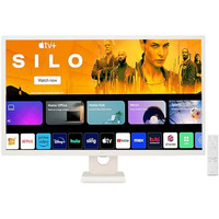 Lg 32Sr50F Smart Monitor (32", 80Cm), Fhd Ips Display (1920 X 1080) With Webos, Work & Play Smarter, Thinq Home Dashboard, Airplay 2 + Screen Share + Bluetooth, Stylish Design - White
