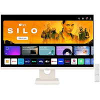 Lg 27Sr50F Smart Monitor (27", 68.6Cm), Fhd Ips Display (1920 X 1080) With Webos, Work & Play Smarter, Thinq Home Dashboard, Airplay 2 + Screen Share + Bluetooth, Stylish Design - White