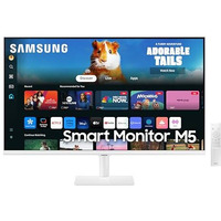 Samsung 32-Inch(80Cm) M5 Fhd Smart Monitor, Mouse & Keyboard Control, Ott Apps, Iot Hub, Office 365, Workout Tracker, Multiple Ports, Speakers, Remote, Bluetooth (Ls32Dm501Ewxxl, White)