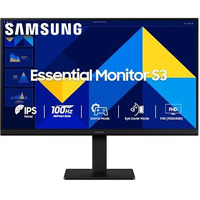 Samsung Essential Series S3 Flat Monitor 24 Inch (60.5 Cm) Fhd (1,920 X 1,080 Resolution), 100 Hz, Ips Panel, 5Ms(Gtg), D-Sub, Hdmi (Ls24D300Gawxxl, Black)