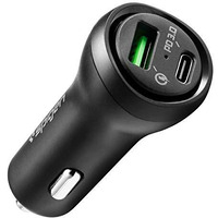 Spigen Car Charger Adapter F31Qc Max 45W (27W+18W)[Pd3.0][Qc3.0] Quick And Fast Charging - Black