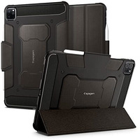 Spigen Rugged Armor Pro For Ipad Pro 11 Inch M2 4Th Gen(2022) Case / 3Rd Gen(2021) / 2Nd Gen(2020) / 1St Gen(2018) Full Cover Folio Case With Built In Pencil Holder, Trifold Stand - Gunmetal