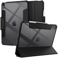 Spigen Ultra Hybrid Pro For Ipad Air 11Inch M3/M2 (2025/2024) Case/Ipad Air 10.9Inch 5Th/4Th Gen (2022/2020) Full Cover Folio Case With Built In Pencil Holder, Trifold Stand - Black