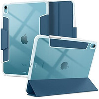 Spigen Ultra Hybrid Pro For Ipad Air 11Inch M3/M2 (2025/2024) Case/Ipad Air 10.9Inch 5Th/4Th Gen (2022/2020) Full Cover Folio Case With Built In Pencil Holder, Trifold Stand - Teal Blue