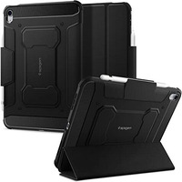 Spigen Rugged Armor Pro For Ipad 11Th Gen A16 (2025) Case/Ipad 10.9 Inch 10Th Gen (2022) Full Cover Folio Case With Built In Pencil Holder, Trifold Stand, Auto Sleep/Wake - Black