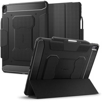 Spigen Rugged Armor Pro For Ipad Air 13 Inch M3 (2025) / M2 (2024) Full Cover Folio Case With Built In Pencil Holder, Auto Sleep/Wake, Trifold Stand - Black