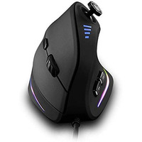 Vertical Mouse, Ergonomic Usb Wired Vertical Mouse With [5 D Rocker] [10000 Dpi] [11 Programmable Buttons], Rgb Gaming Mouse For Gamer/Pc/Laptop/Computer