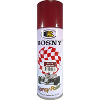 Bosny 38 Aerosol Spray Paint, Red, Maroon Gloss Finish 400 Ml