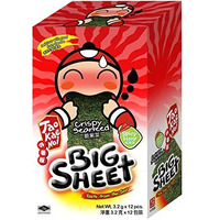 Tao Kae Noi Crispy Seaweed Big Sheet Spicy Flavour, 12 X 3.2 G