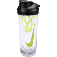 Nike Tr Recharge Shaker Bottle 2.0 24Oz; Clear/Black/Volt