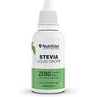 Nutritjet Stevia Liquid Drops Natural - Zero Calories & Zero Carbs, Sugar Substitute Great For Weight Control - 30Ml