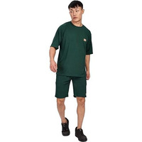 Shodox Men's Round Neck Solid Relaxed Fit Tshirt And Short Co-Ords Set For Mens (Pack Of 1) Bottle Green