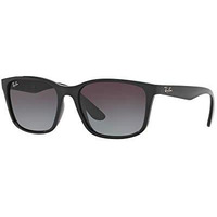 Ray-Ban Mens Gradient Uv Protected Square Sunglasses (Black, 56Mm)