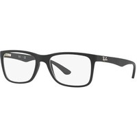 Ray-Ban Unisex Clear Lens Square Frames - 0Rx7027I