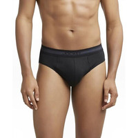 Jockey Men's Cotton Briefs (Pack Of 1) (1010-0105-Black_Black_Large_Black_L)