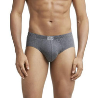 Jockey Men's Cotton Pocot Brief (Pack Of 1) (8035_Charcoal Melange_Charcoal Melange_2Xl)