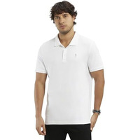Jockey Men's Regular Fit Half Sleeved Polo T-Shirt With Jockey Logo 3912_White_L
