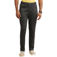 Jockey Im06 Men's Super Combed Cotton Rich Elastane Stretch Slim Fit Solid All Day Pants With Pockets_Black Xl