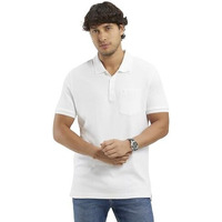 Jockey Men's Regular Fit Half Sleeved Polo T-Shirt With Chest Pocket 3913_White_L