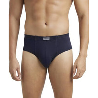 Jockey 1009 Men's Super Combed Cotton Rib Solid Brief With Stay Fresh Properties_Deep Navy_L