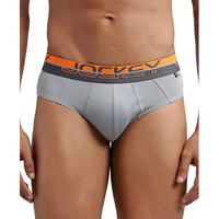 Jockey Men's Super Combed Cotton Solid Brief With Ultrasoft Waistband_Style_Fp01_Monument_L